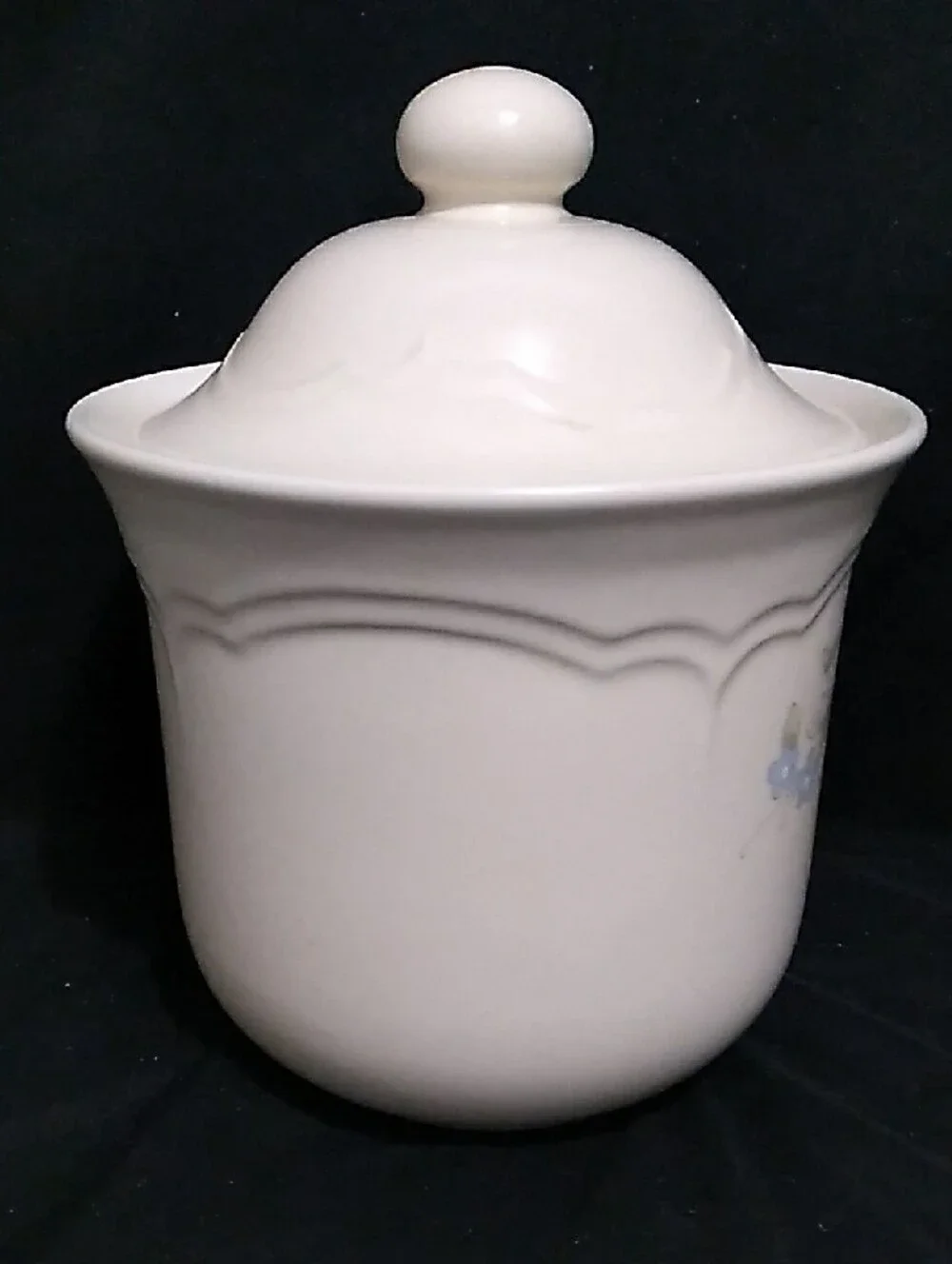 Vintage Pfaltzgraff Tea Rose Stoneware Canister (B9)